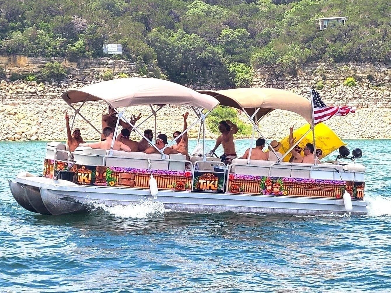 Lil' Tiki Pontoon: Lake Travis Boat Rental in Austin