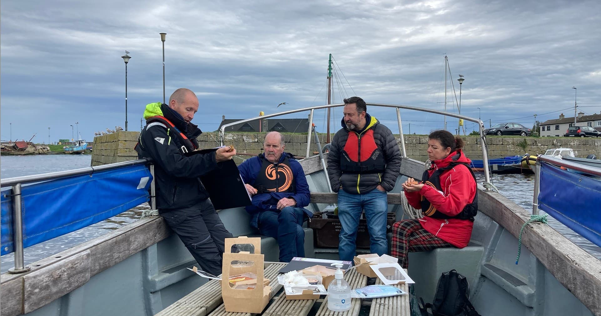 Small-group boat excursion on Galway Bay with onboard refreshments