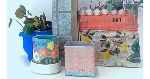 Handbuilt Planters in South Philadelphia — Pottery Evenings at Black Hound Clay Studio South photo 1