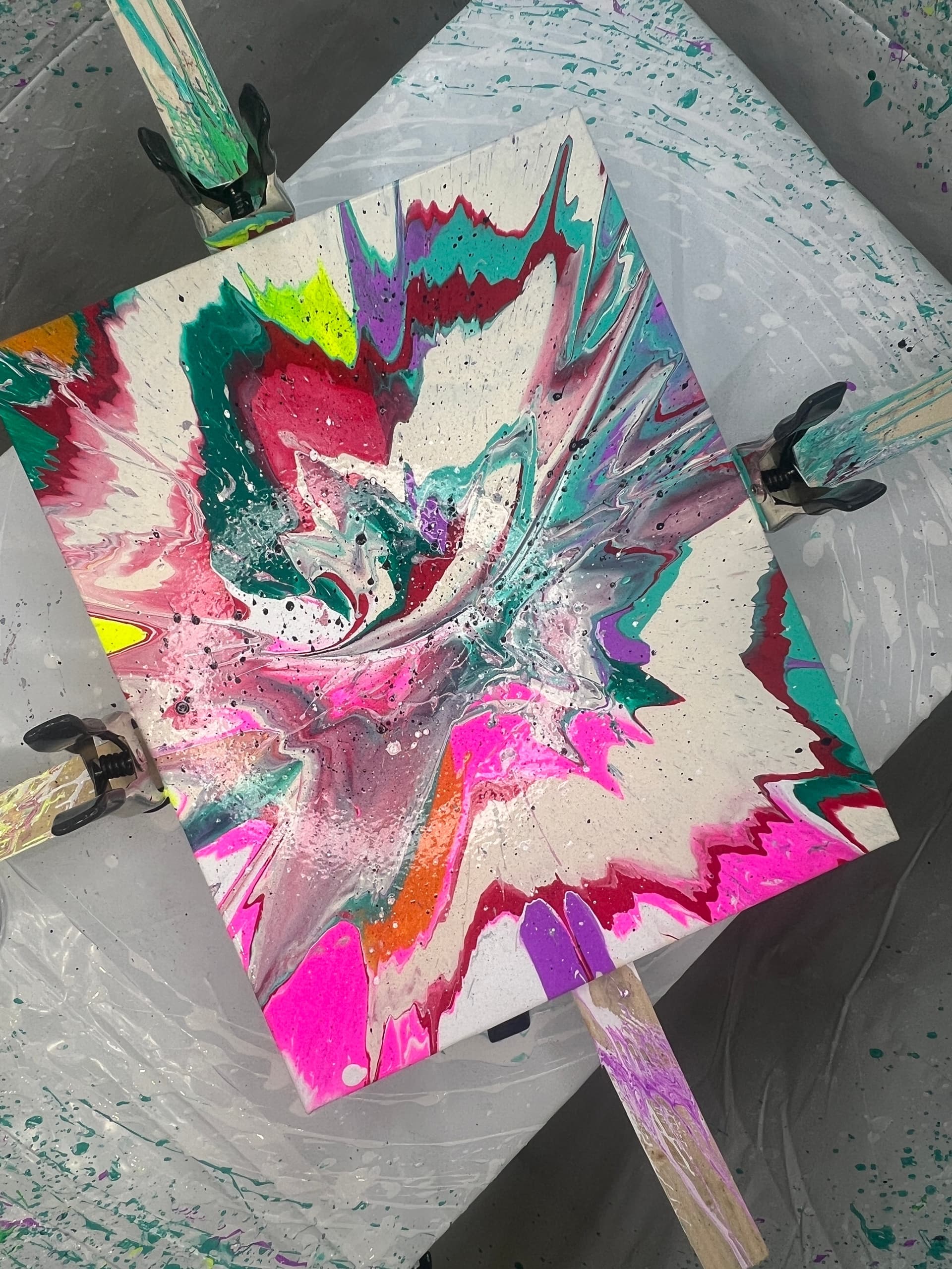 Create Art with Pour & Spin in Ferndale, Michigan