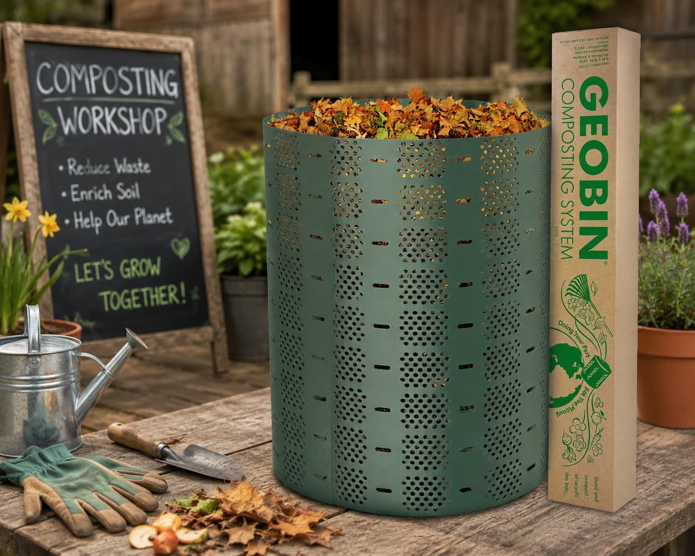 Hands-On Home Composting Workshop in Dresher, PA — Geo Bin & Baby Animal Cuddles