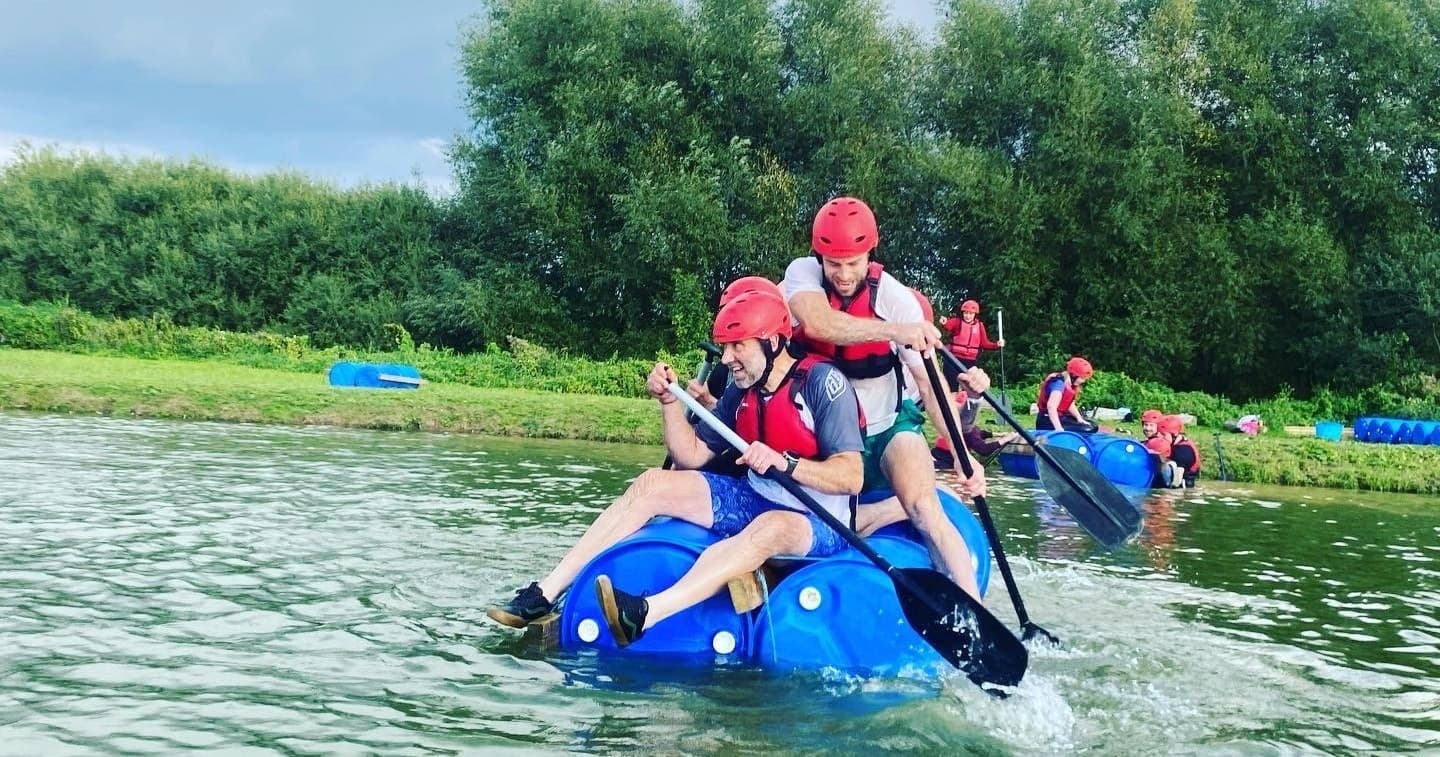Raftbuilding Challenge at Sibson Lake with Adventure Nene