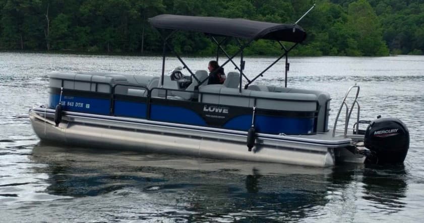 Boat #2 - 23' Tritoon Rental at Fout Boat Dock in Gamaliel