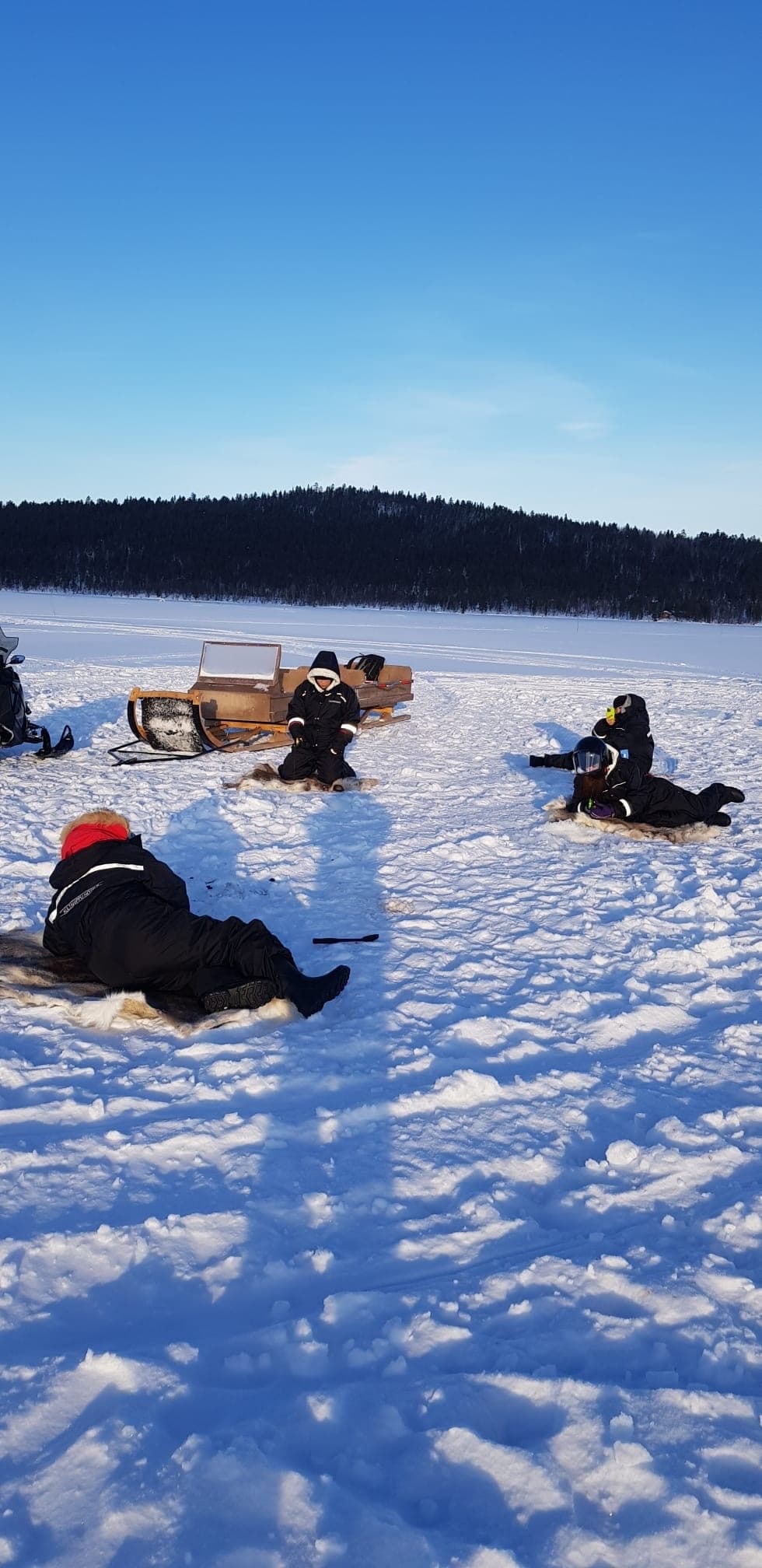 Ice Fishing Adventure with Hotelli Kultahippu in Lapland