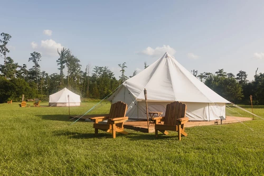 Riverside DIY Camping at Bayou Glamping Co. — Complete Glampsite Near Westlake, LA