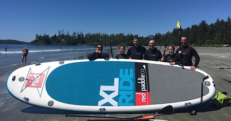 Water Activities: Mega SUP Board Rental in Tofino