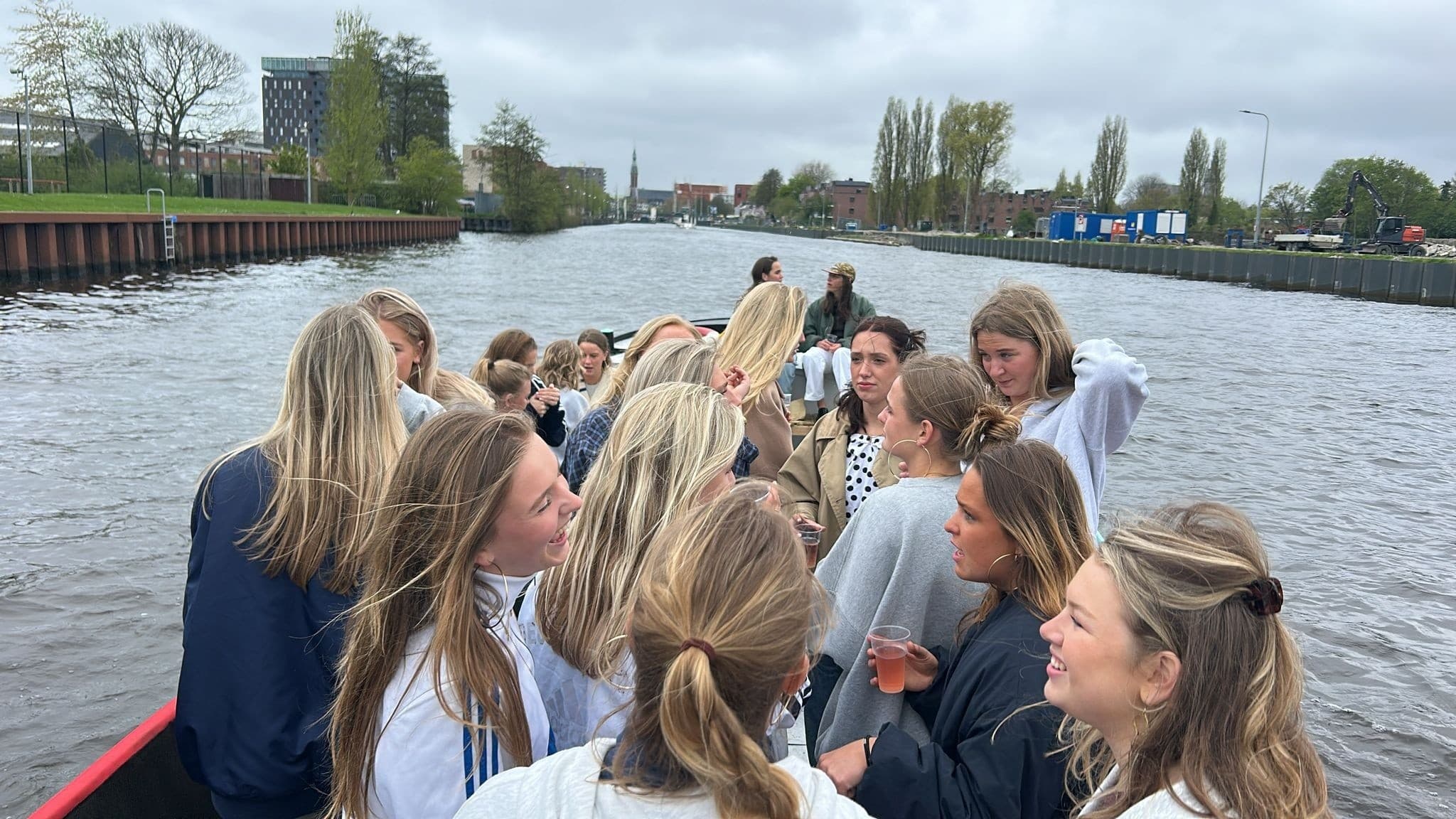 Kings Day on a Groningen Partyboat: Open-Bar Canal Cruise for Koningsdag