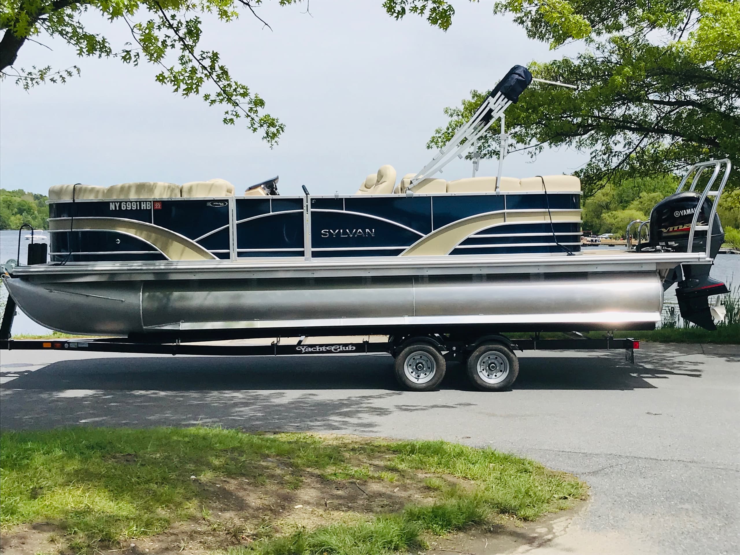 Water Activities with Sylvan Pontoon at Brant Lake