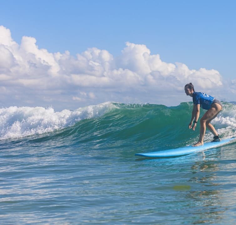 Surf Lessons at Coolum Surfing School, Coolum Beach QLD
