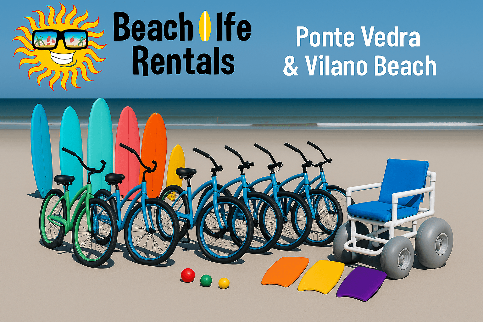 Beach Cruiser & Surfboard Rentals by Beach Life Rentals