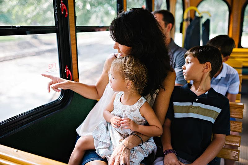 Family Ride at Door County Trolley | Scenic Land Adventure
