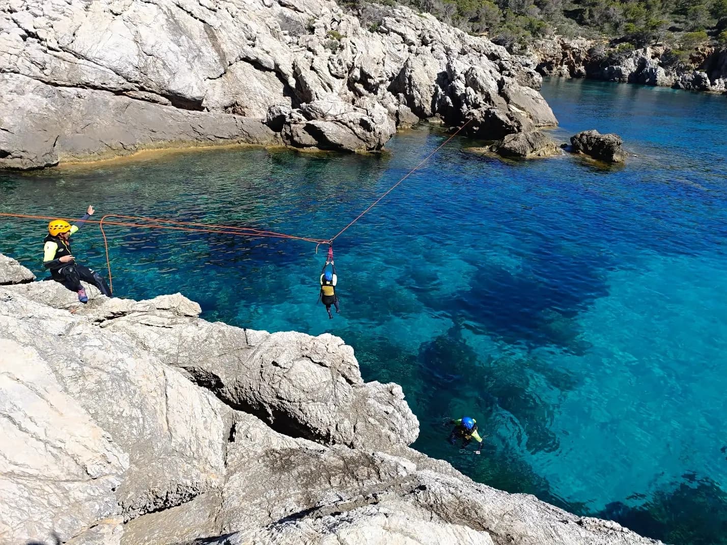 Coasteering the Eastern Cliffs of Mallorca: 10m Abseil, Sea Caves & Cliff Jumps