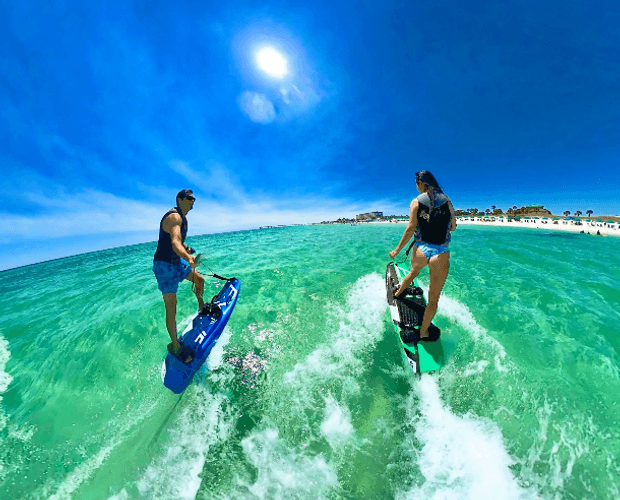 Water-Activities: Motorized Surfboard Adventure on Emerald Coast