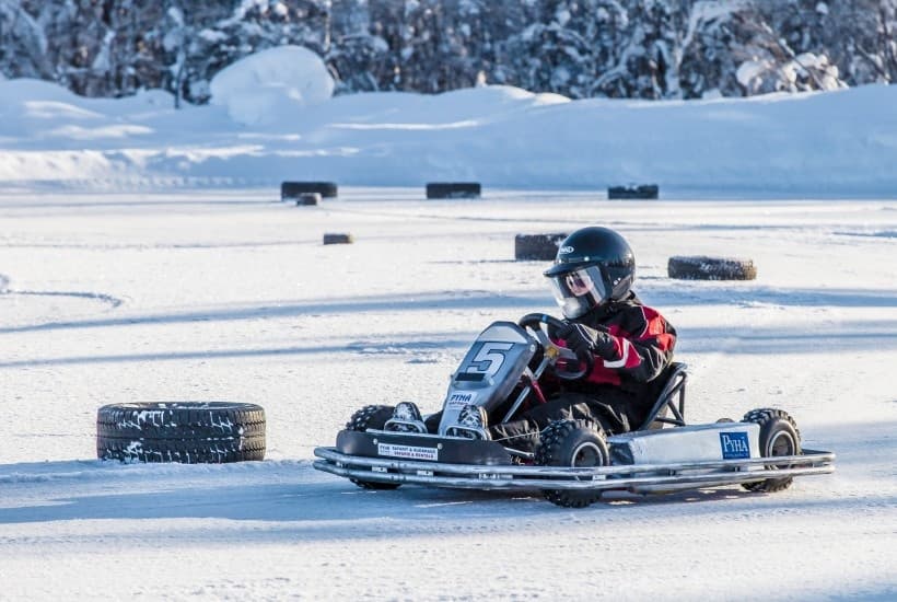 Winter Water Activities & Pyhä Safaris' Ice Karting Adventure