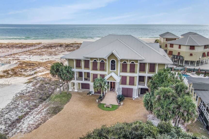 Reserved Beachfront Comfort at Gayosa Beach House — Gulf Shores Chair & Umbrella Setup
