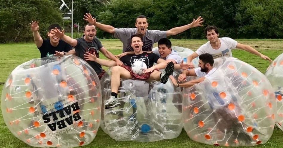 Bubble Football Fun in Amsterdam with Fun Amsterdam