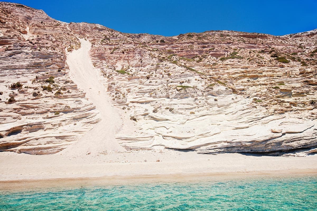 Exploring Milos’ South Coast: Gerakas, Tsigrado & Kleftiko Sea Cave Adventure