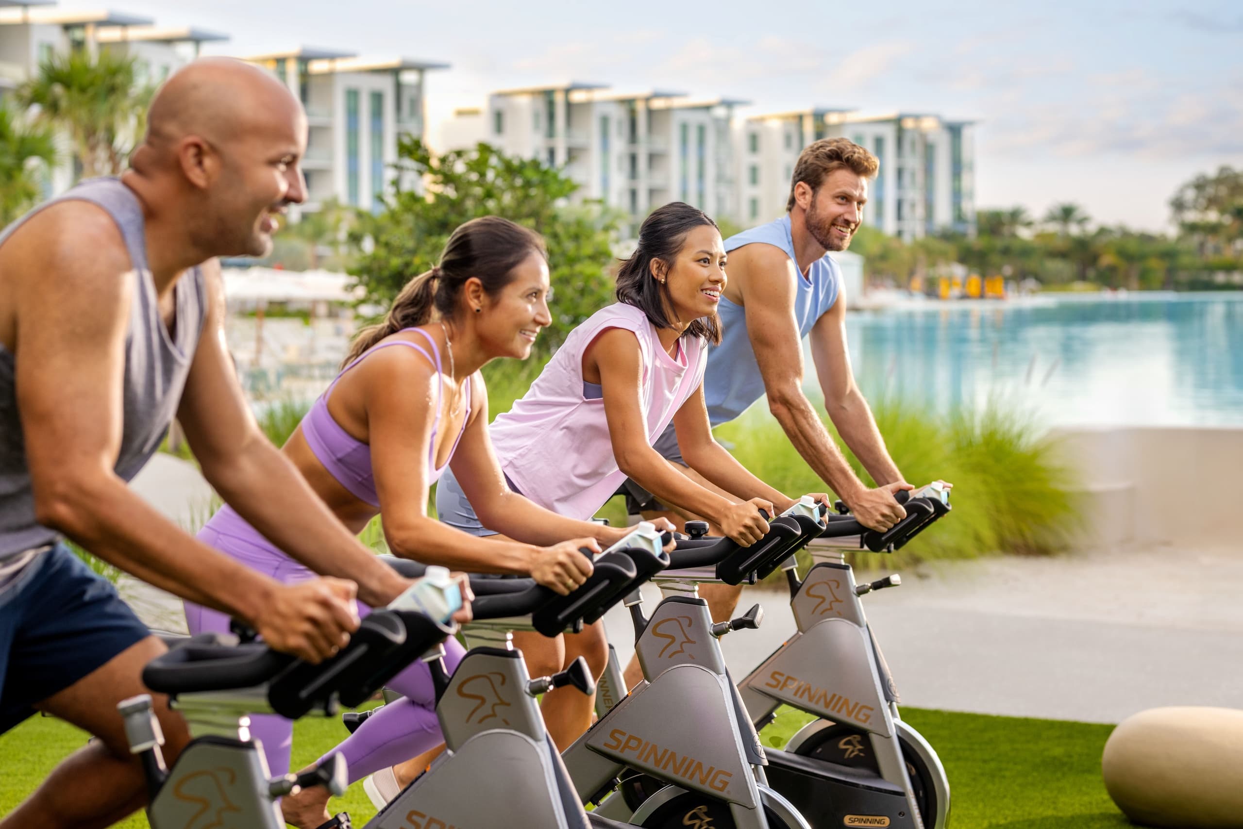 Evermore Spin Class: 45-Minute High-Energy Studio Ride in Golden Oak, Florida