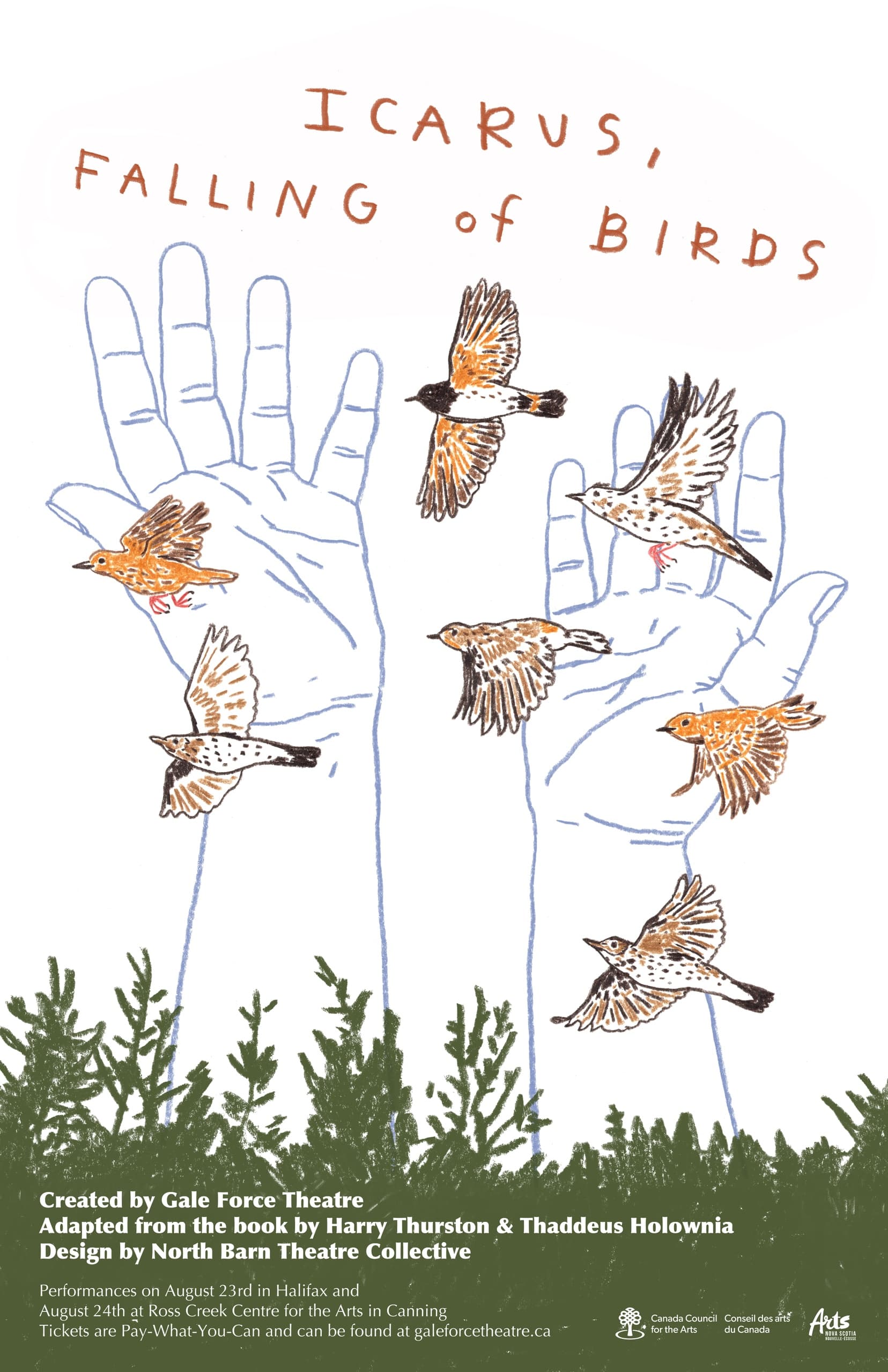 Wildlife & Art Experience at Icarus: The Falling of Birds by Two Planks and a Passion Theatre