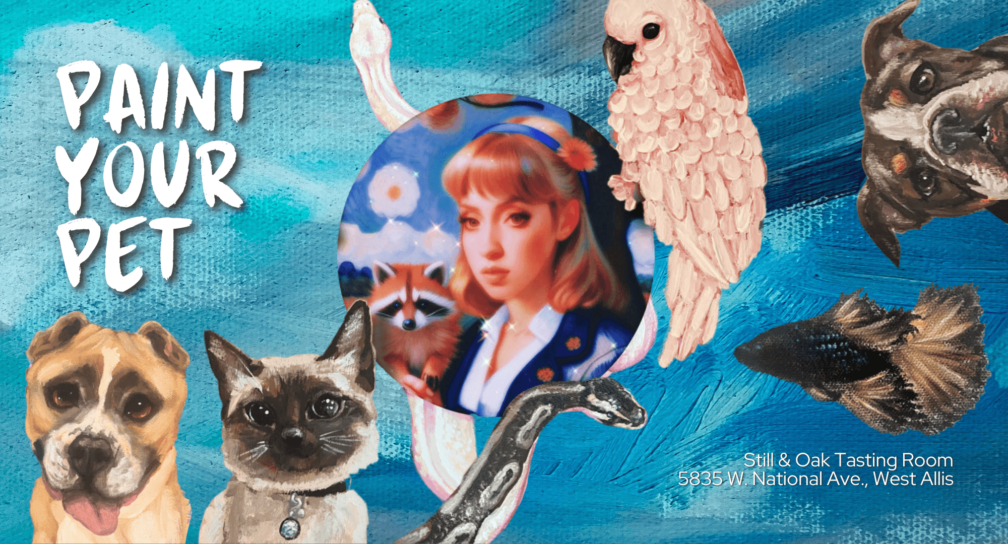 Unleash Your Creativity: Paint Your Pet Experience at West Allis' Still & Oak Tasting Room