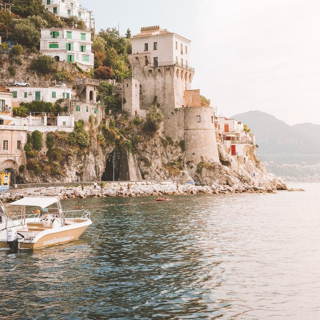 Amalfi Coast Sunset Boat Tour with Enjoy Rent Boat