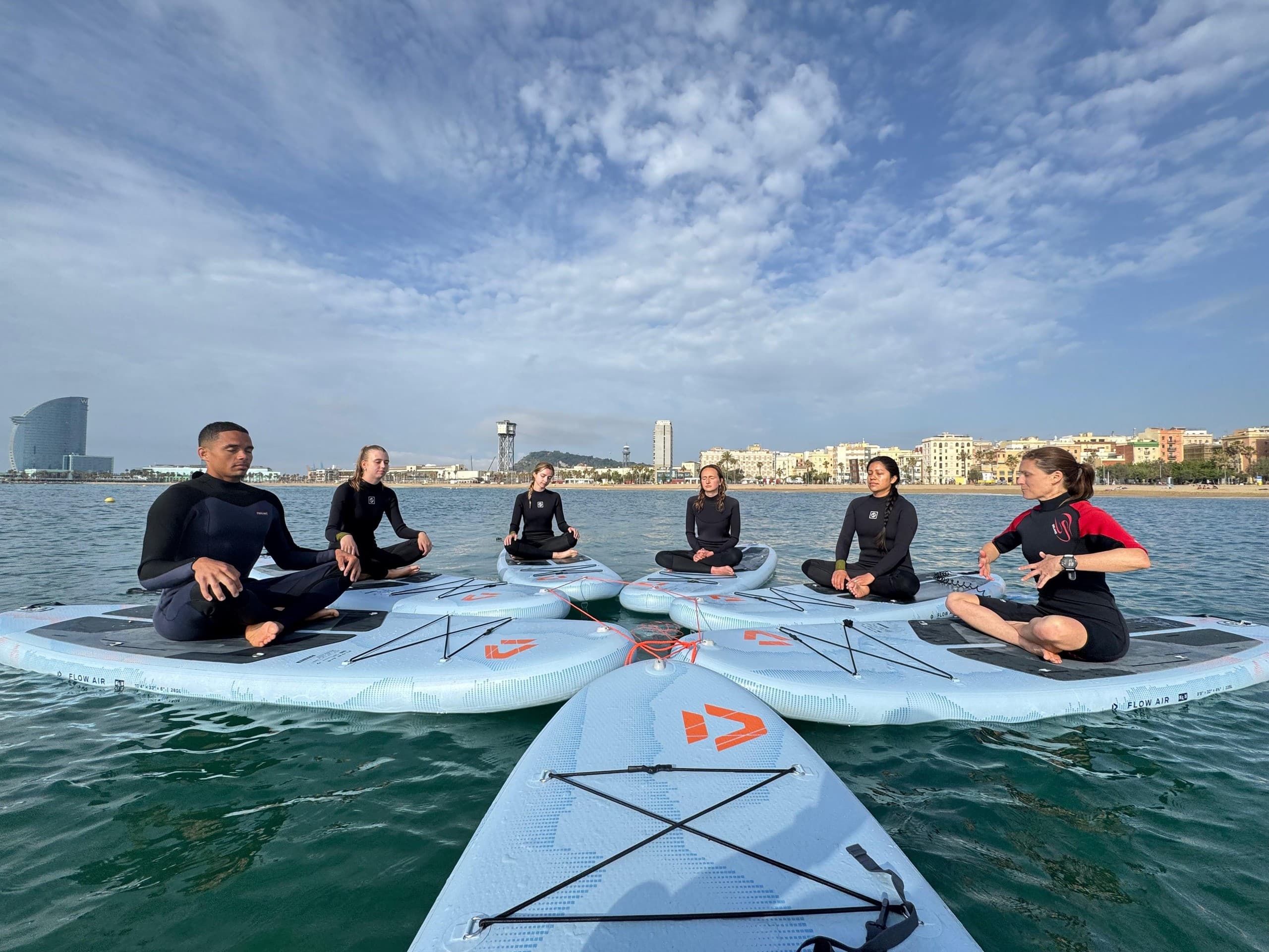 Barcelona SUP Yoga: One-Hour Yoga SUP Experience at Moloka'i Sup Center photo 1