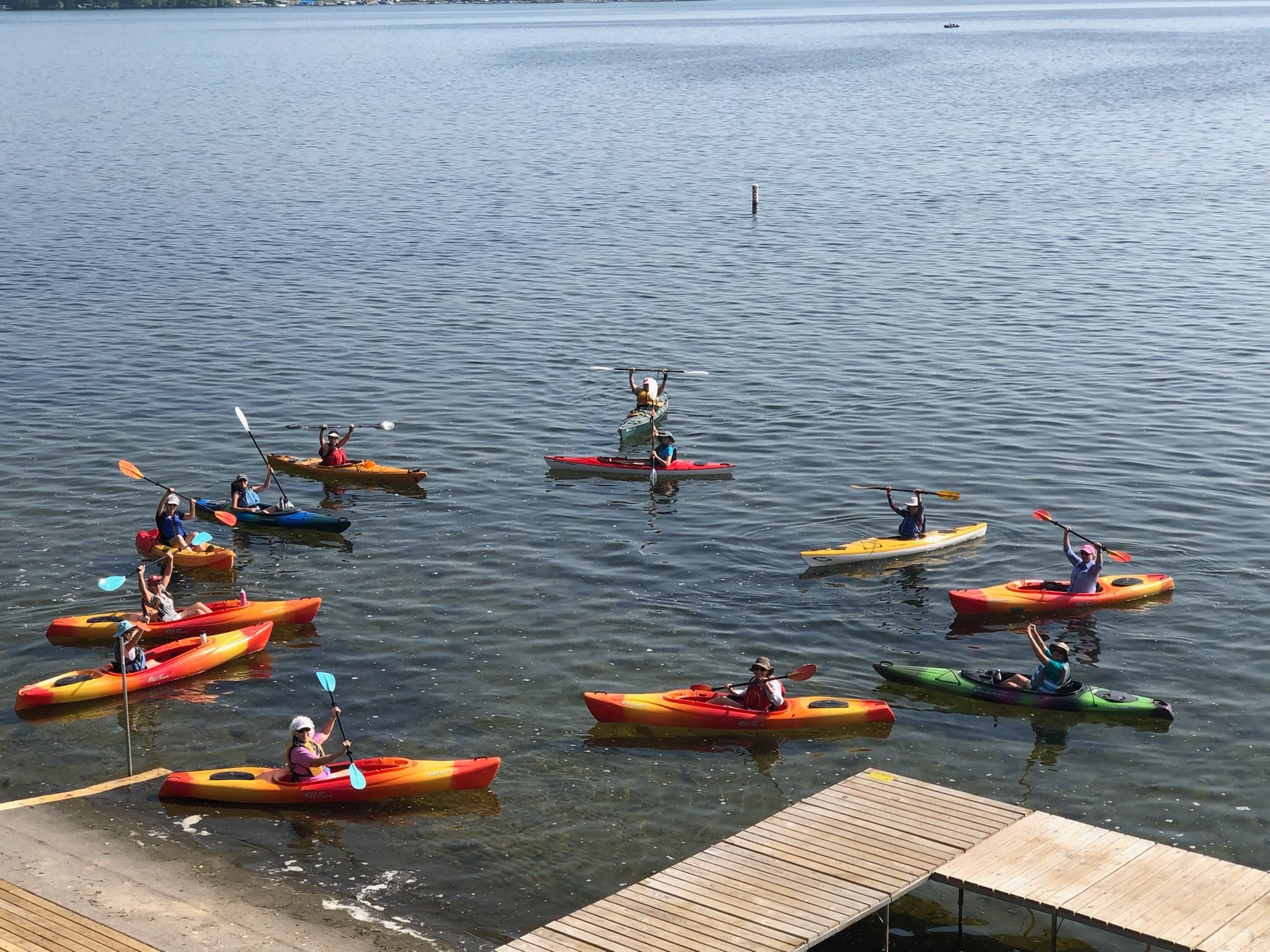 Large Group Paddle Rentals on Lake Wingra in Madison