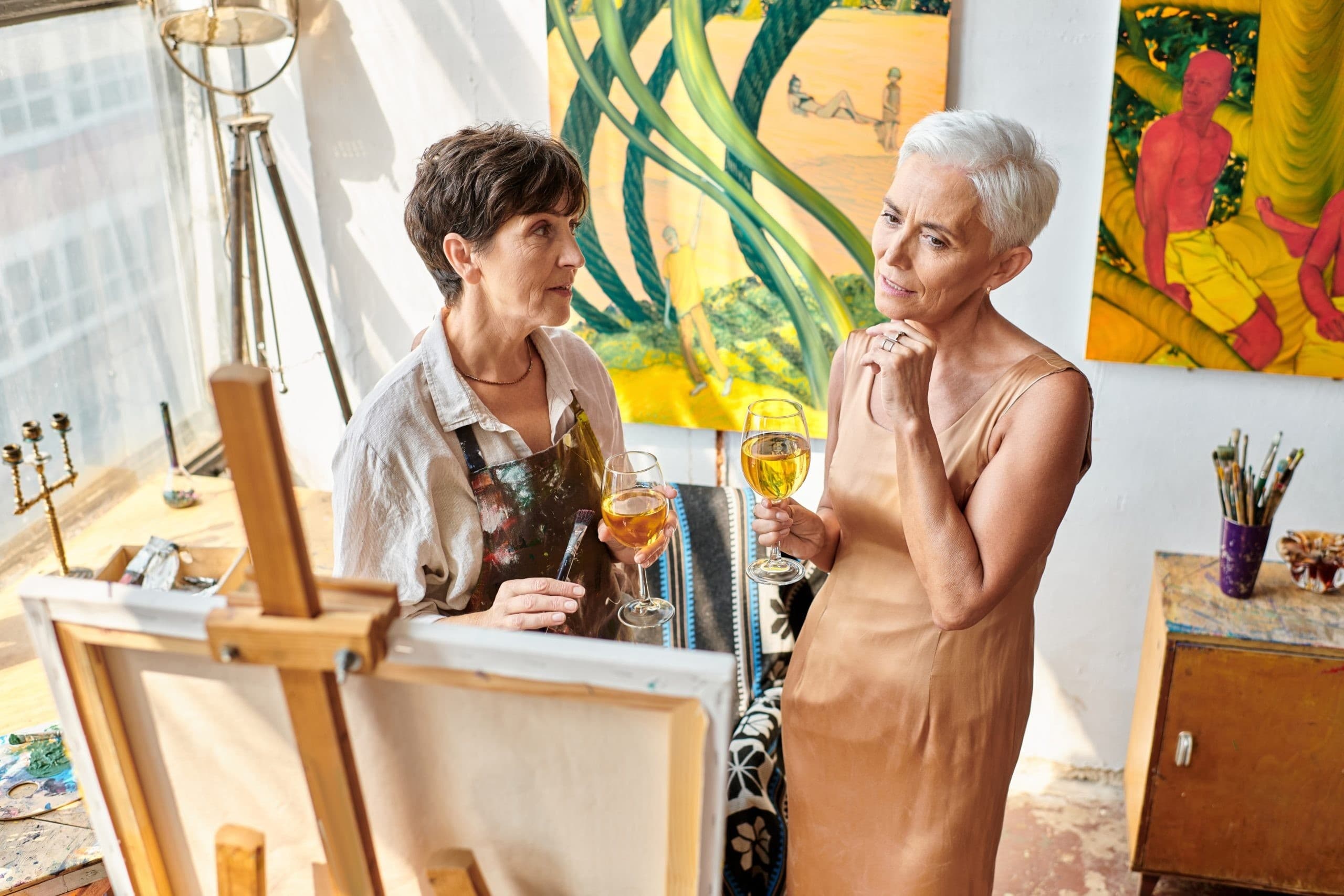 Paint, Sip, Create: Pinta y Vino 2-Hour Madrid Paint-and-Sip Experience