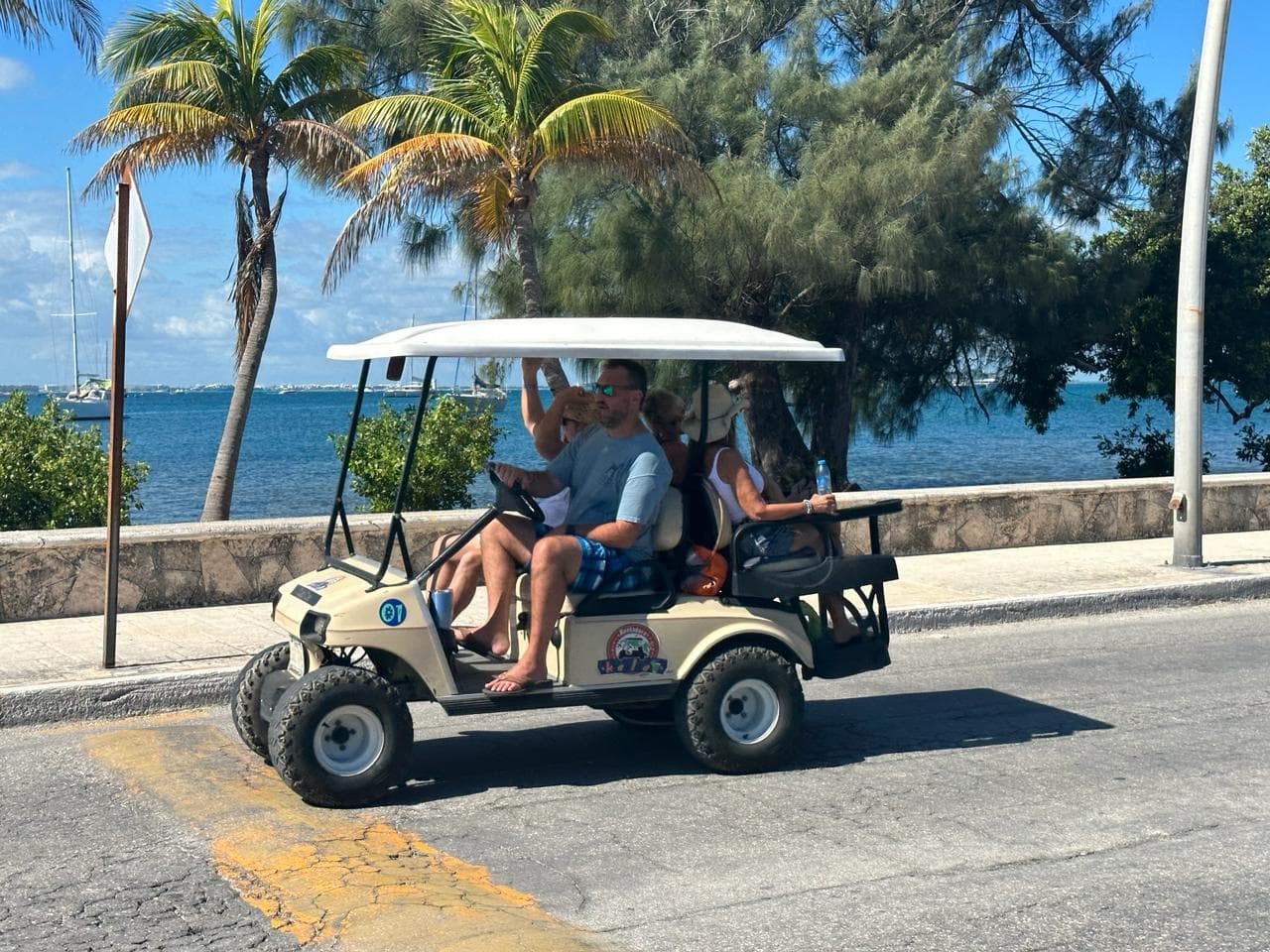 Island Exploration: Golf Cart Adventure on Isla Mujeres