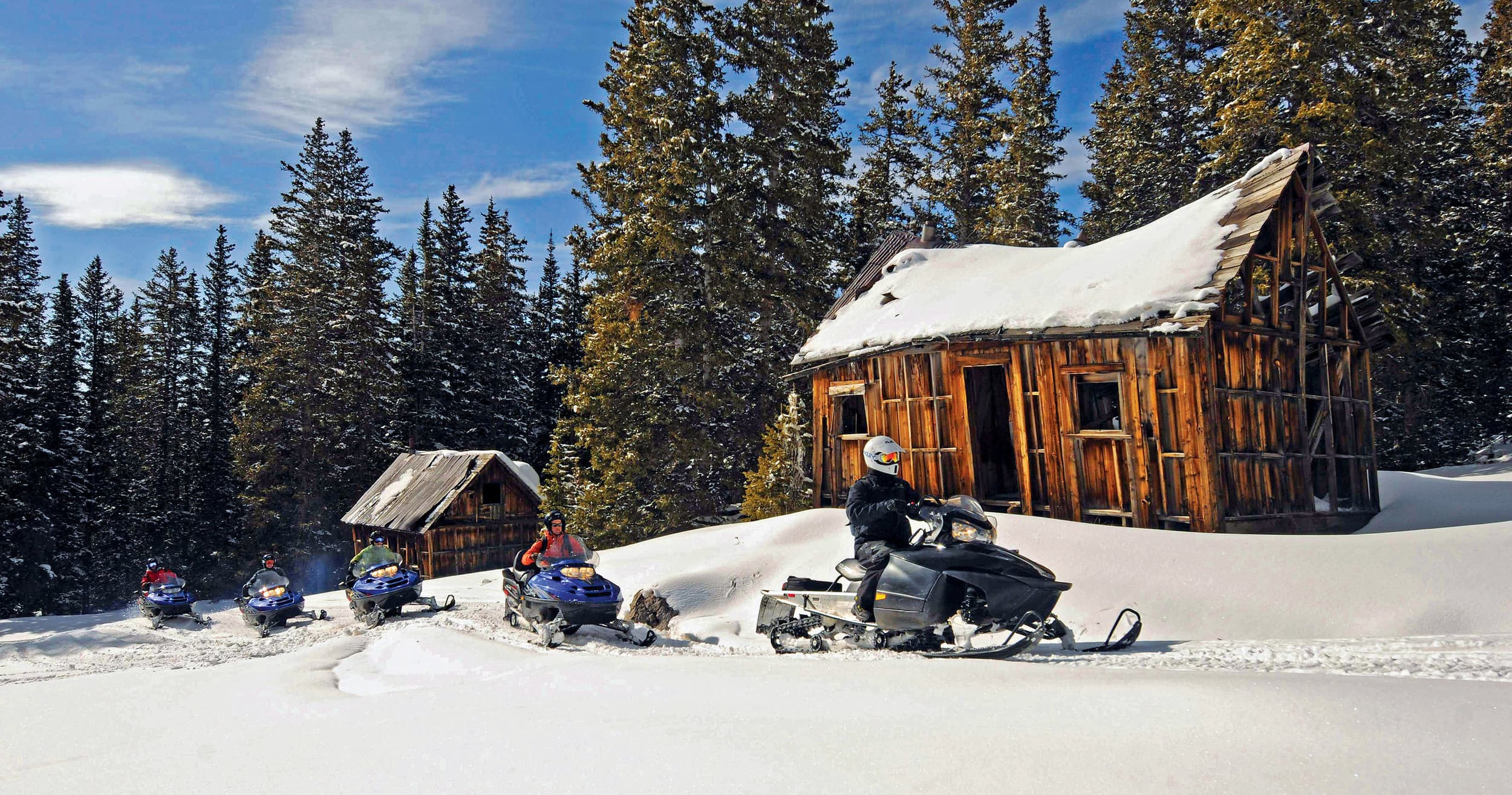 Dunton Hot Springs Snowmobile Tour in Telluride, Colorado