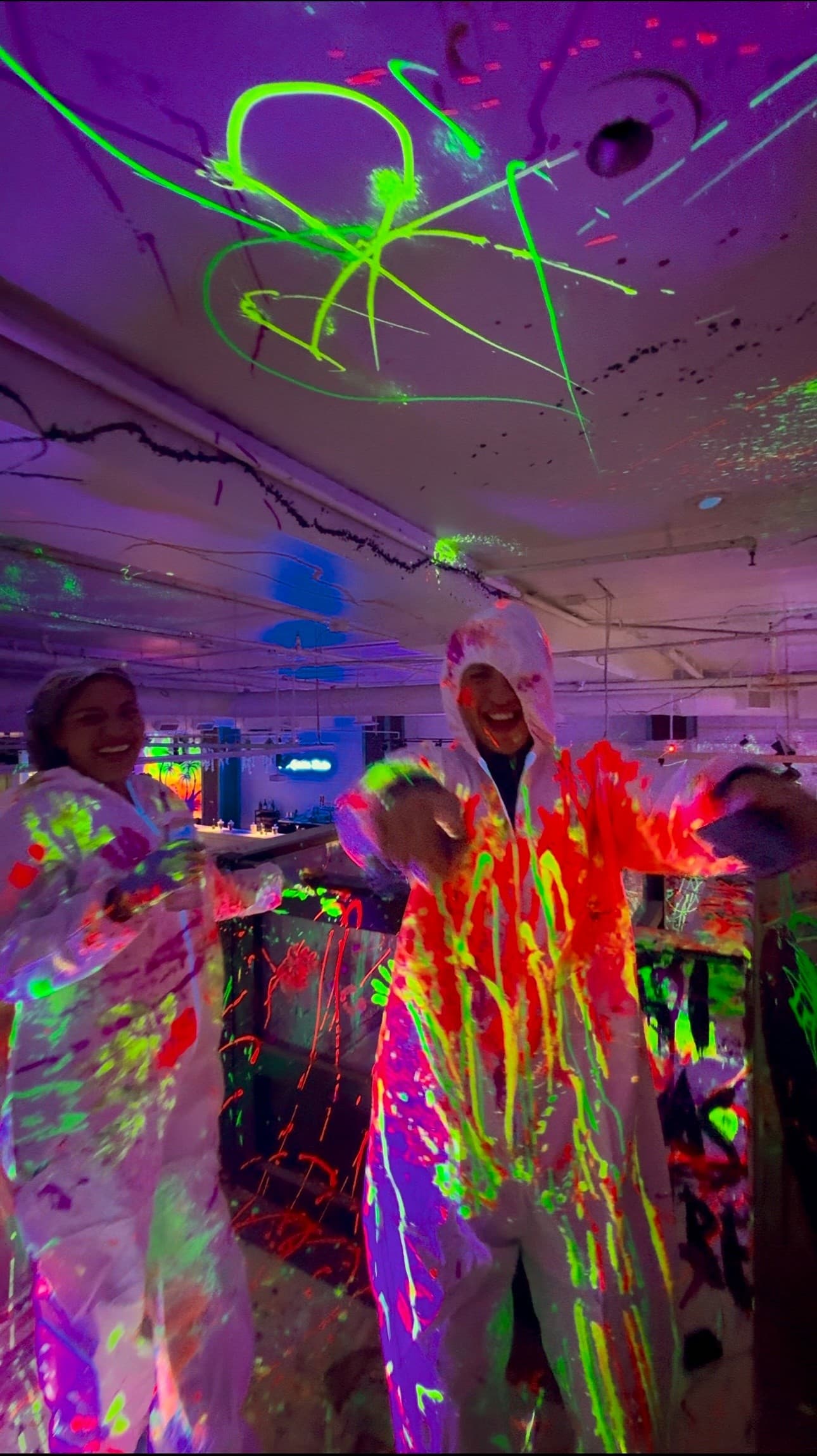 Glow Splatter Party Experience: Neon Blacklight Painting in Santa Monica photo 1
