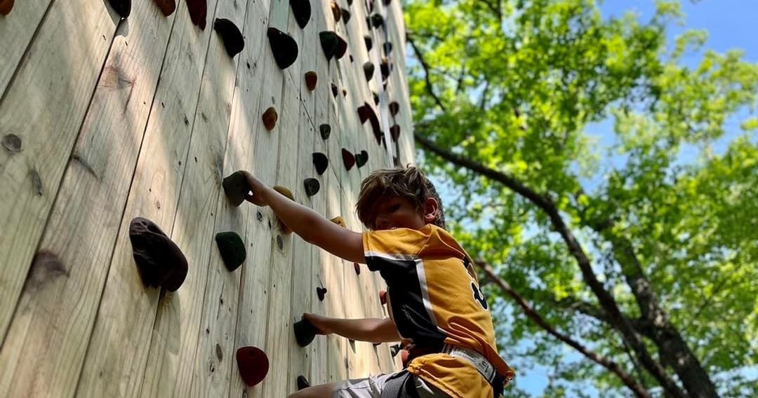Outdoor Rock Climbing at Muskegon Luge Adventure Sports Park