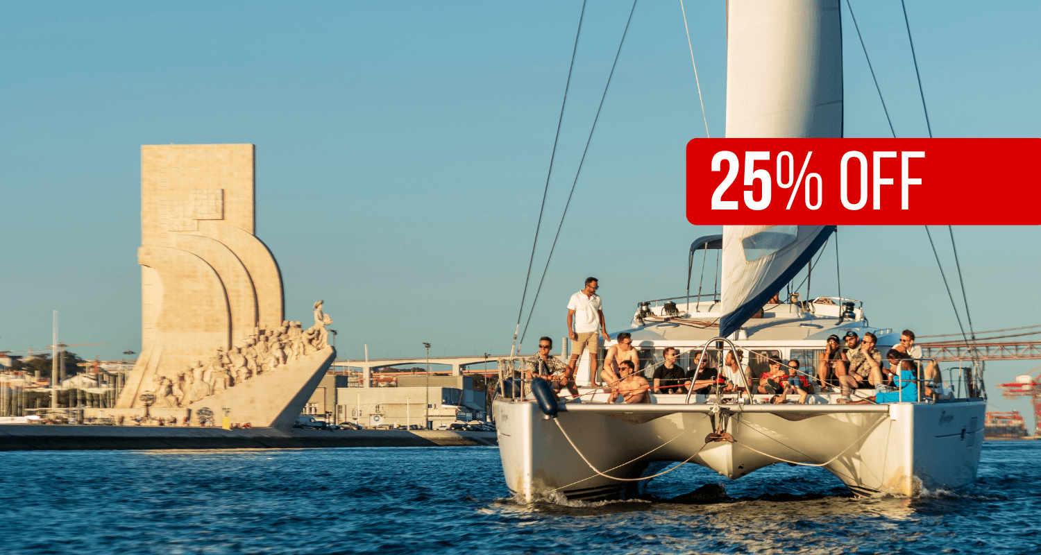 Sunset Catamaran Cruises with Marlin Tours in Lisbon