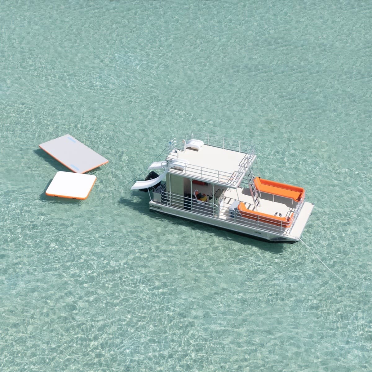 Sunkissed Double-Slide Pontoon Charter in Destin for Crab Island Days