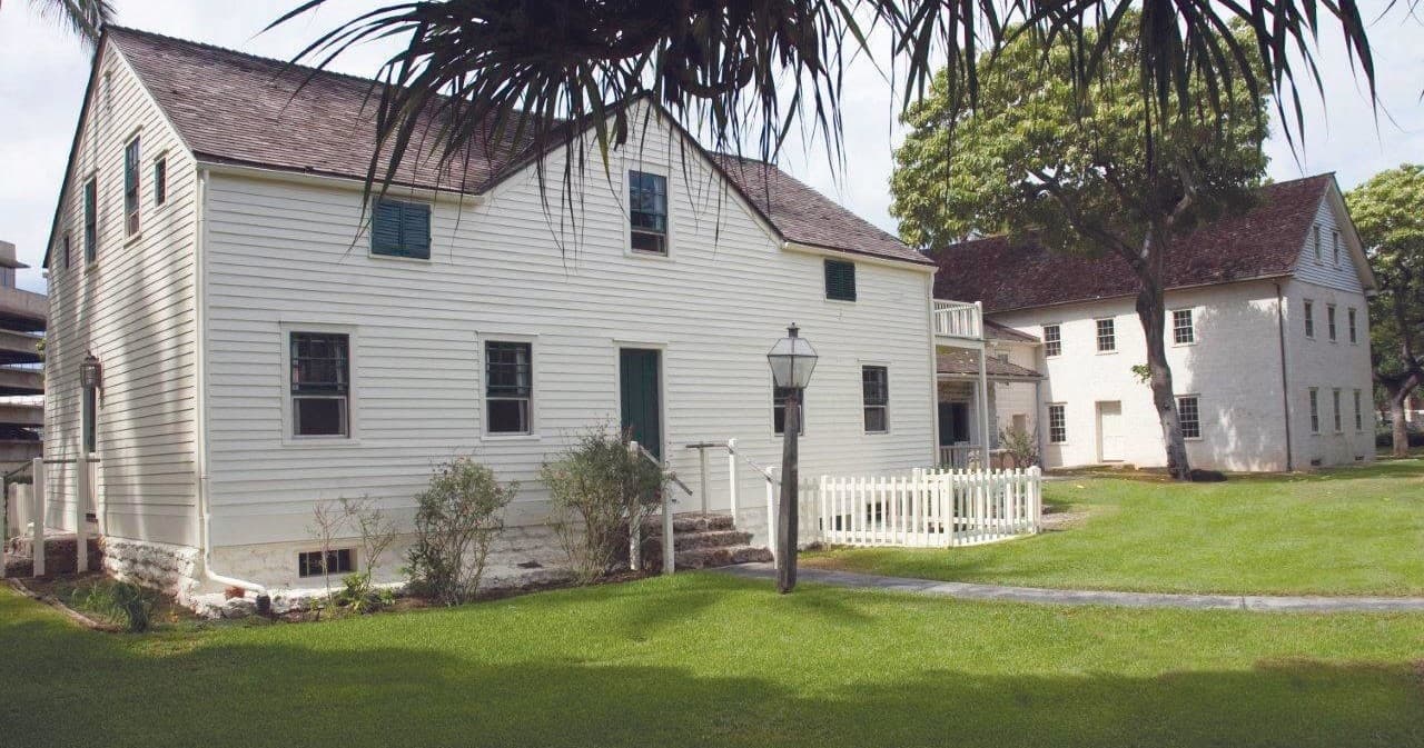 Historic coastal mission houses and grounds for walking tours