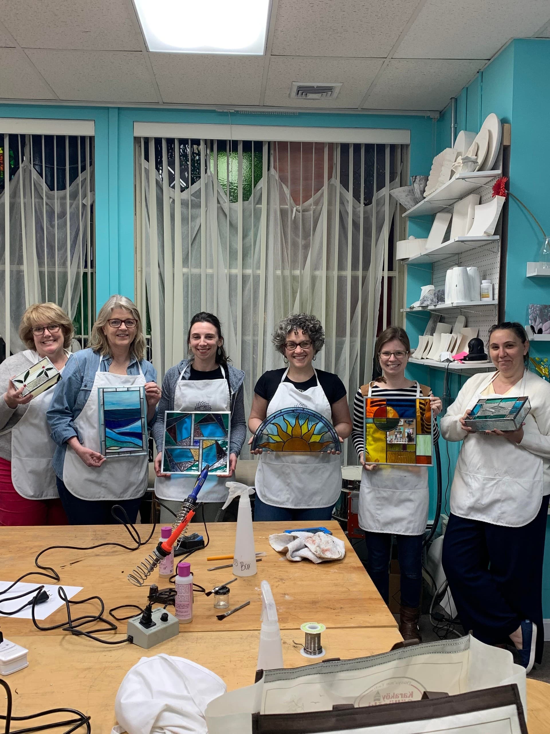 8-Week Stained Glass Intensive: Master Cutting, Soldering & Framing in Needham
