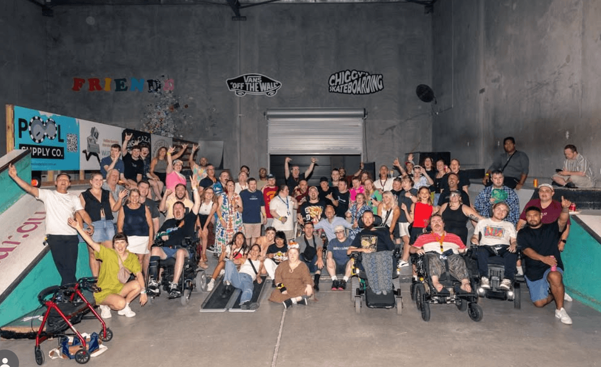 Adaptive Skate Frame Launch at Chiggy's Skateboarding — Inclusive Skate Lessons in Coolum Beach