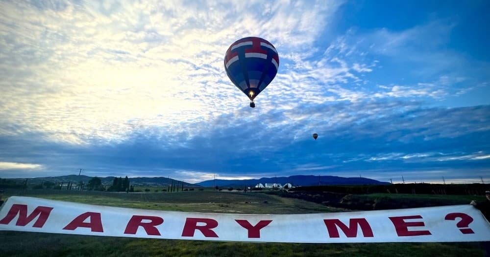 Sunrise Proposal Package | Balloon in Temecula, California
