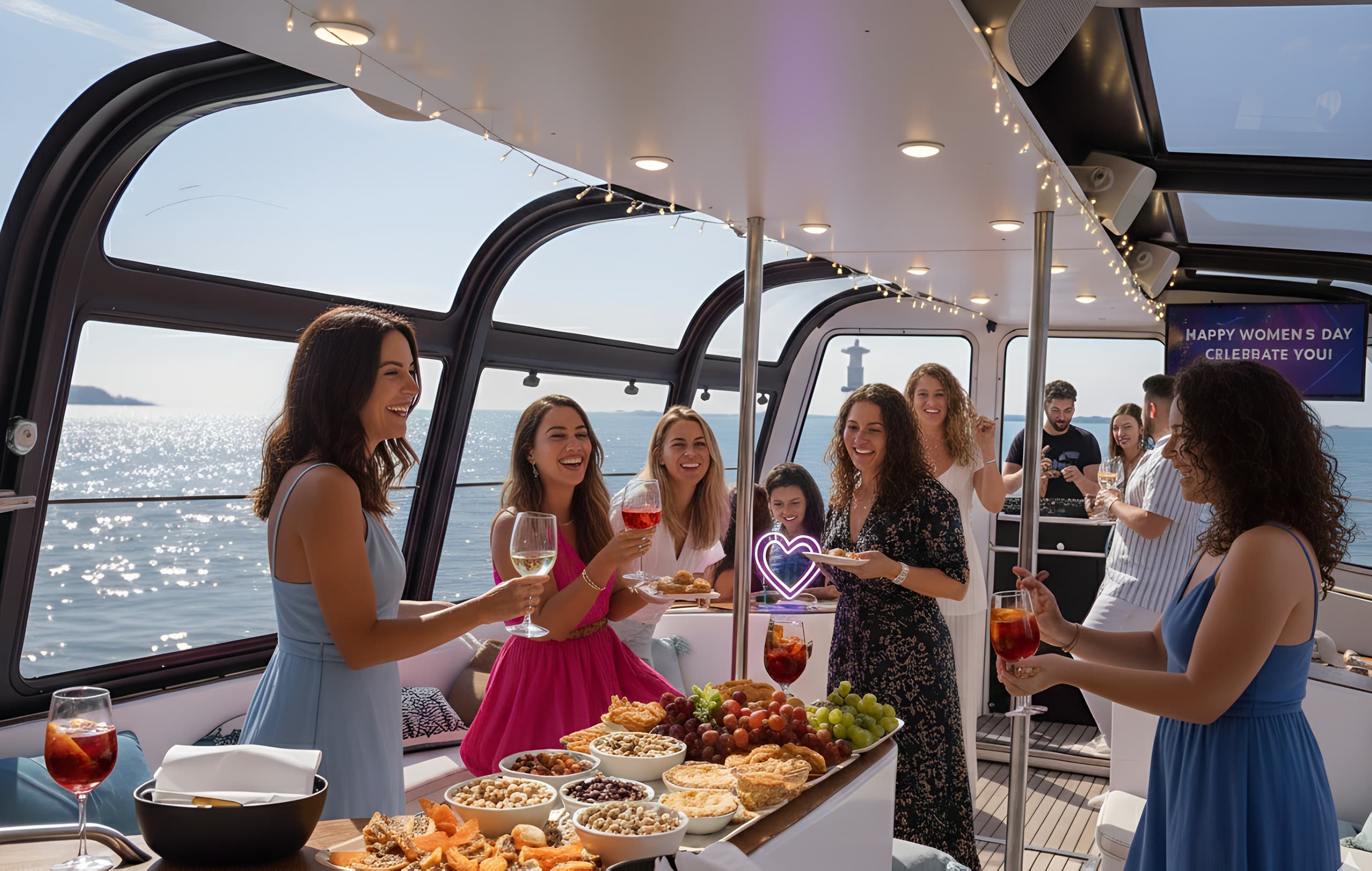Women’s Day Daylight Cruise on Lisbon’s Tagus: DJ, Buffet & Open Bar photo 1