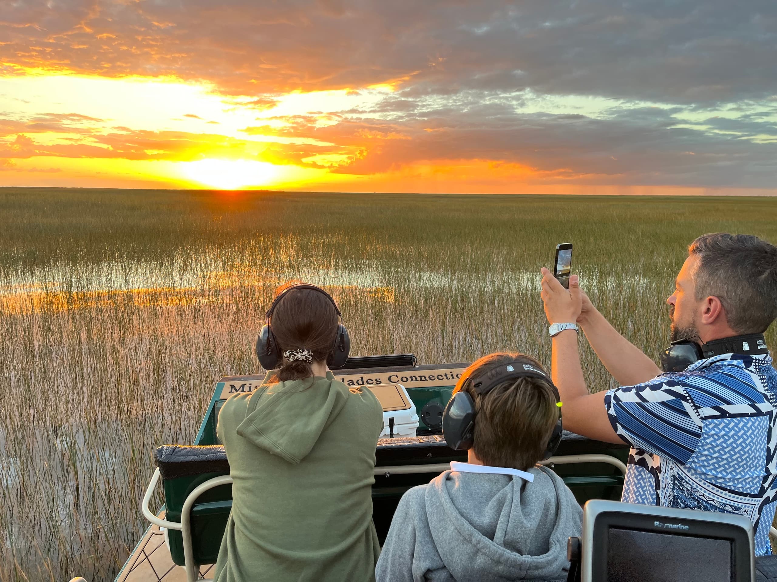 Sunset Private Boat Tour with Miami Everglades Connection Airboat Tours