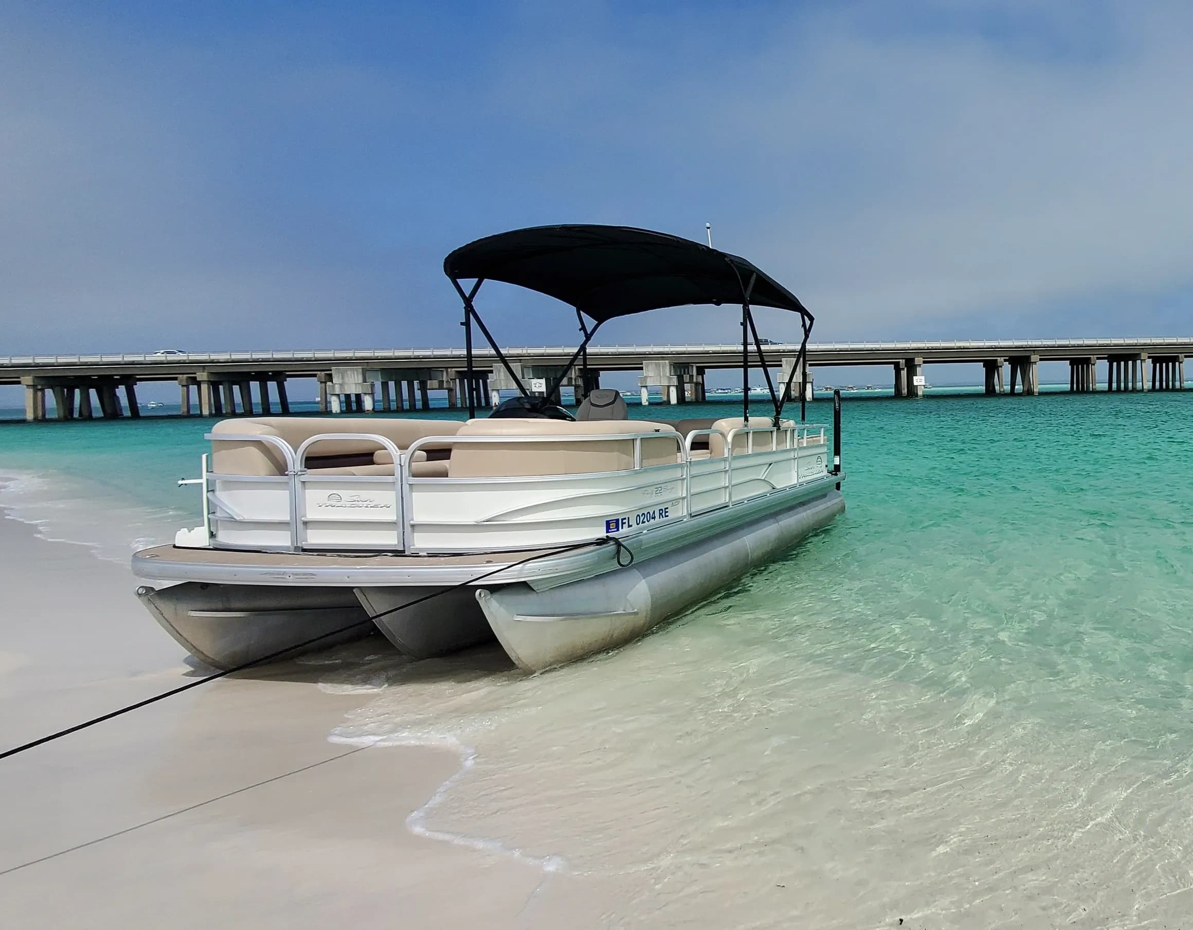 Explore Destin's Emerald Coast Aboard the Sun Tracker Pontoon