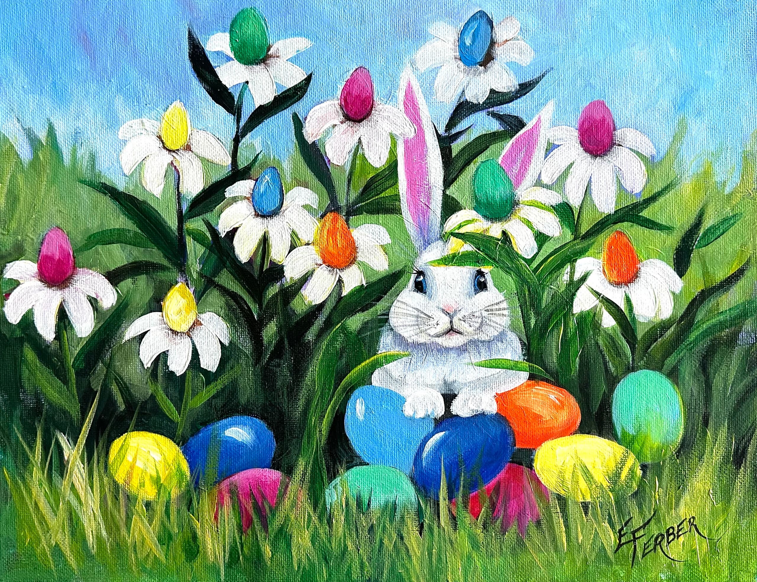 Wekiva Island Wine & Paint Night: Easter Canvas, Wine & Charcuterie in Longwood