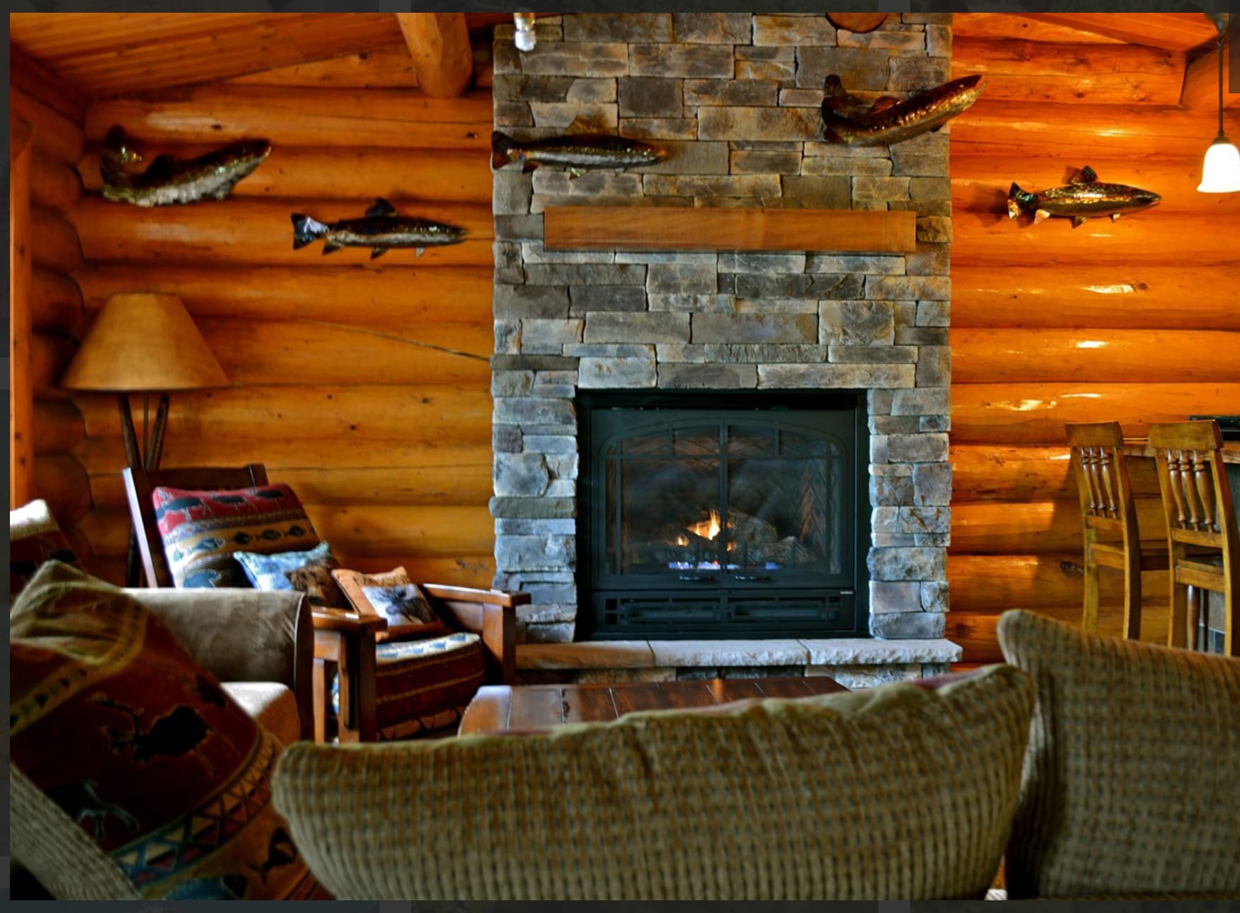 Covered Pontoon Bear Viewing at Redoubt Mountain Lodge on Crescent Lake