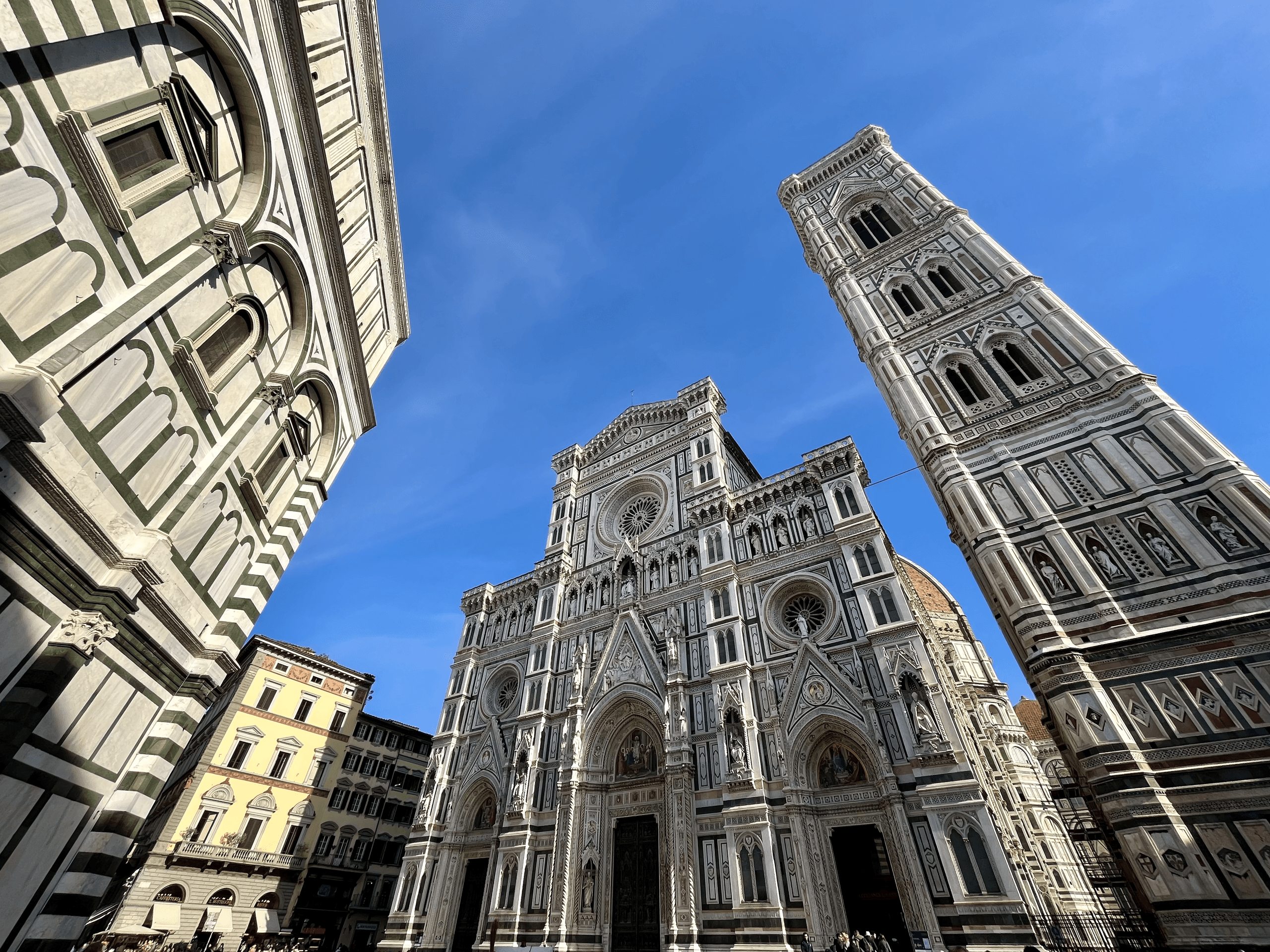 Florence Duomo and Giotto's Campanile under blue sky