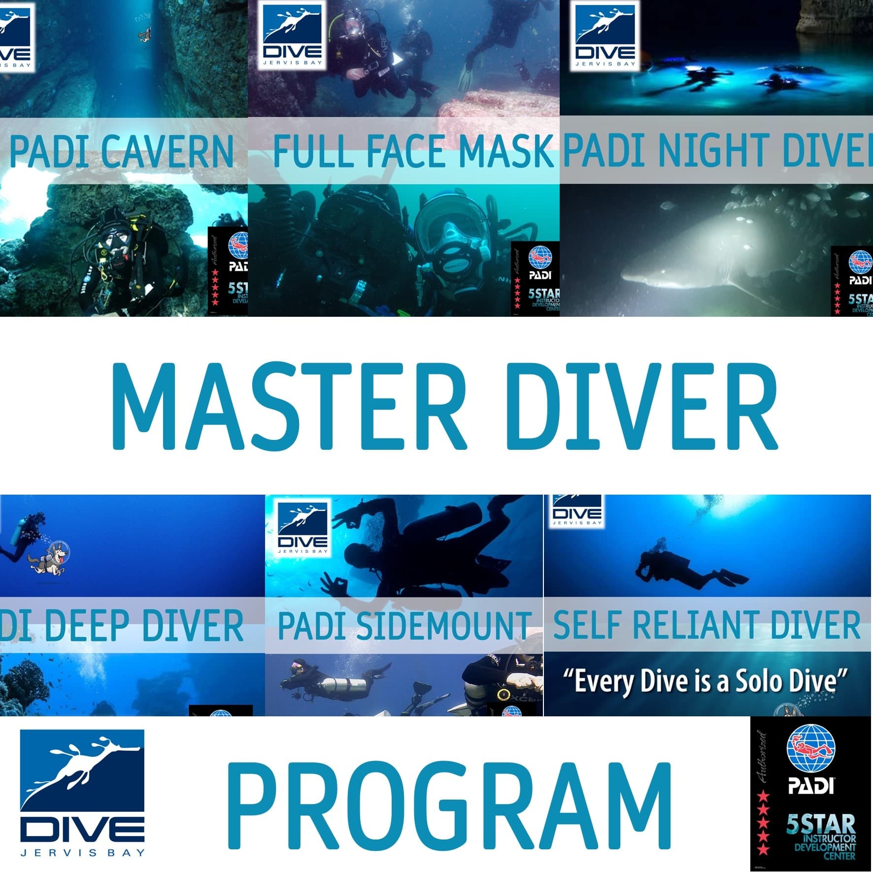 PADI Master Diver Course with Jervis Bay Sea Sports