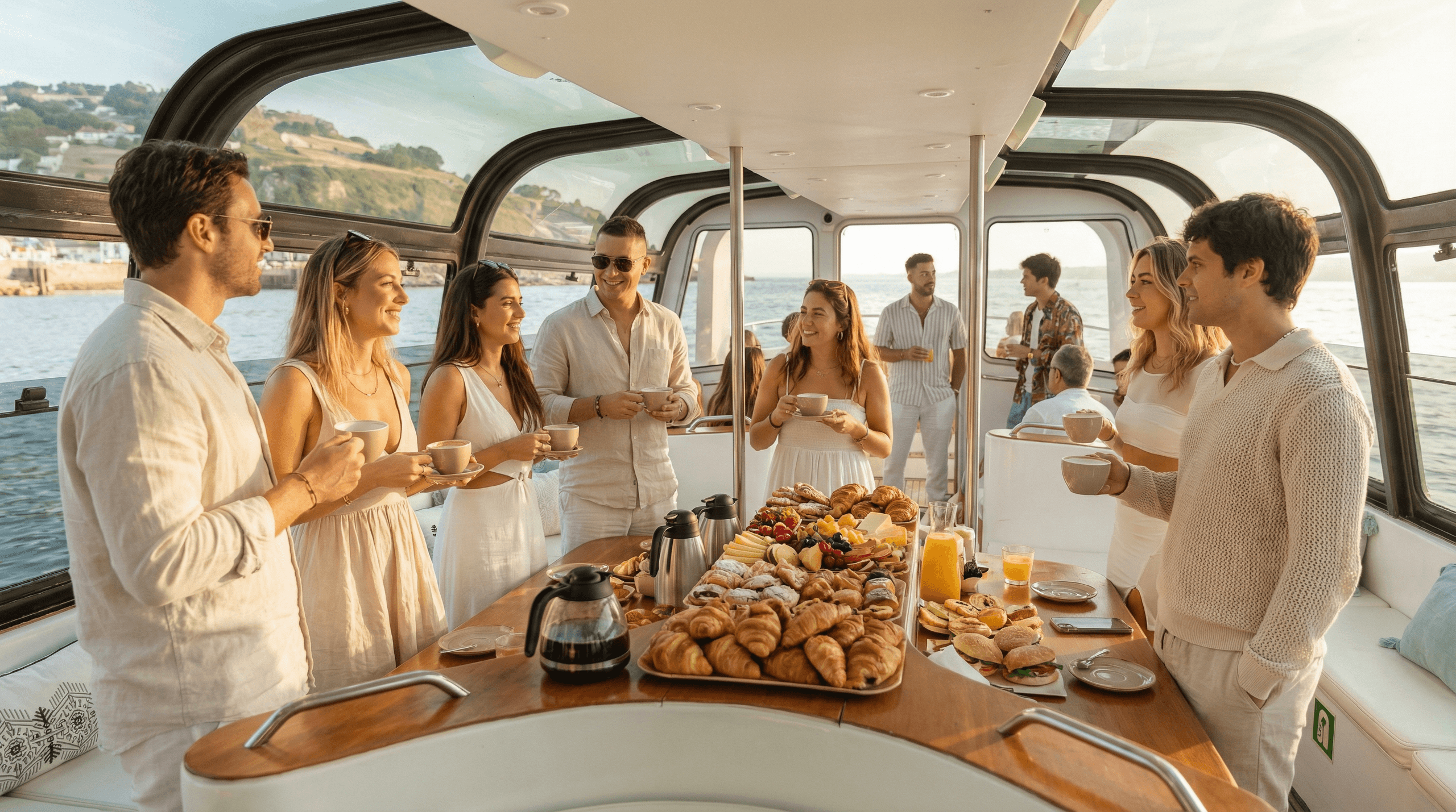 Sunrise Cruise on Lisbon's Tagus: Private Coffee & Pastries Experience photo 1