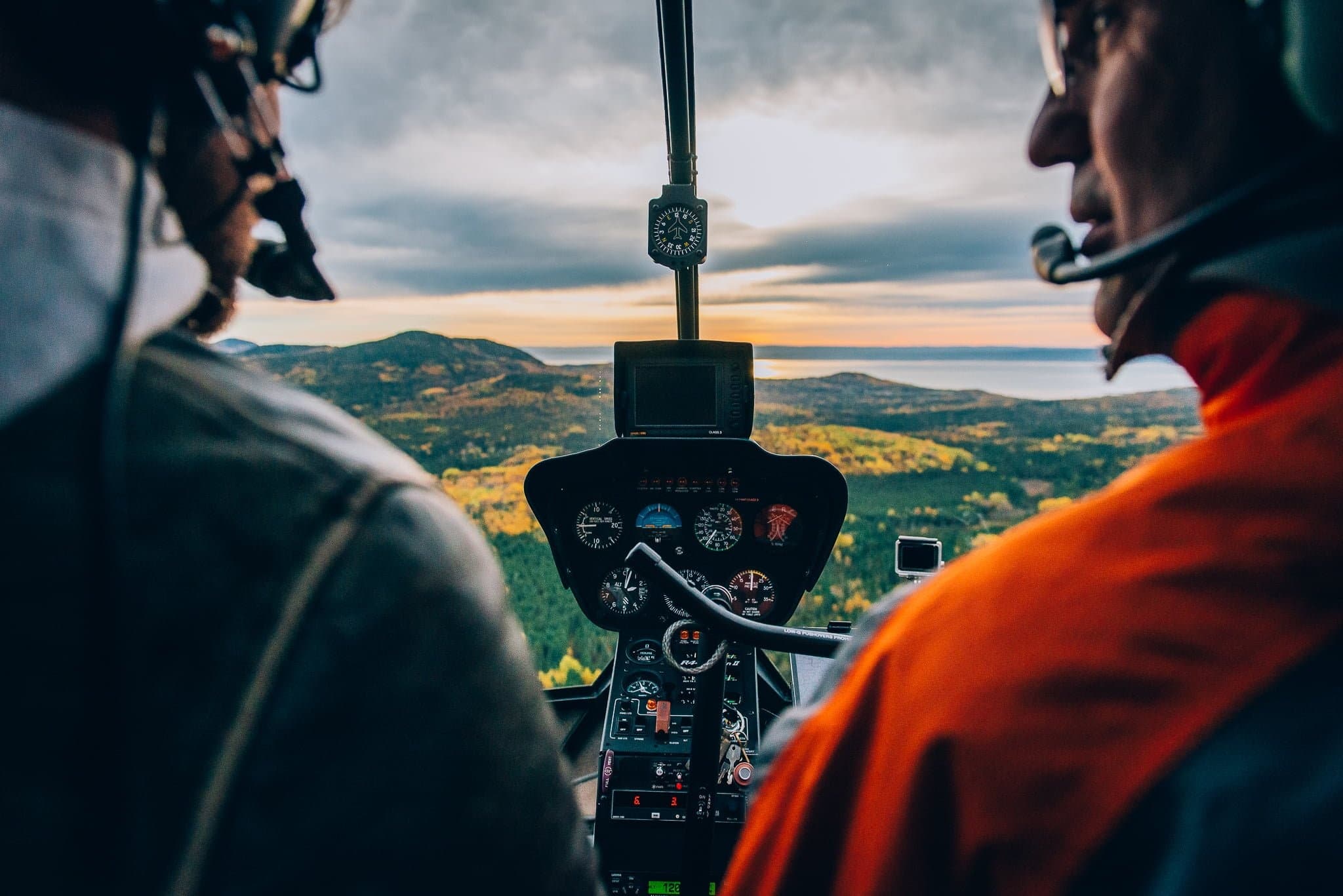 Aerial Flight over Baie-St-Paul with Héli-Charlevoix