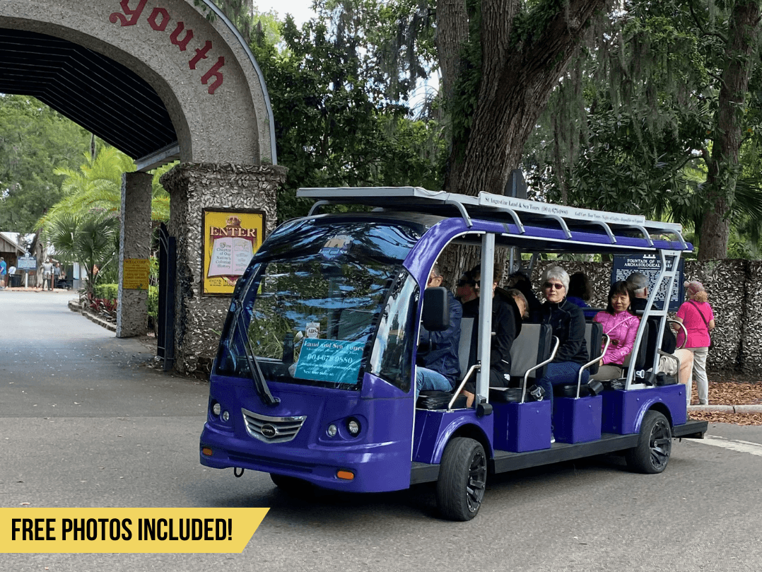 Explore St. Augustine's Historic Waterfront on a Guided Golf Cart Tour