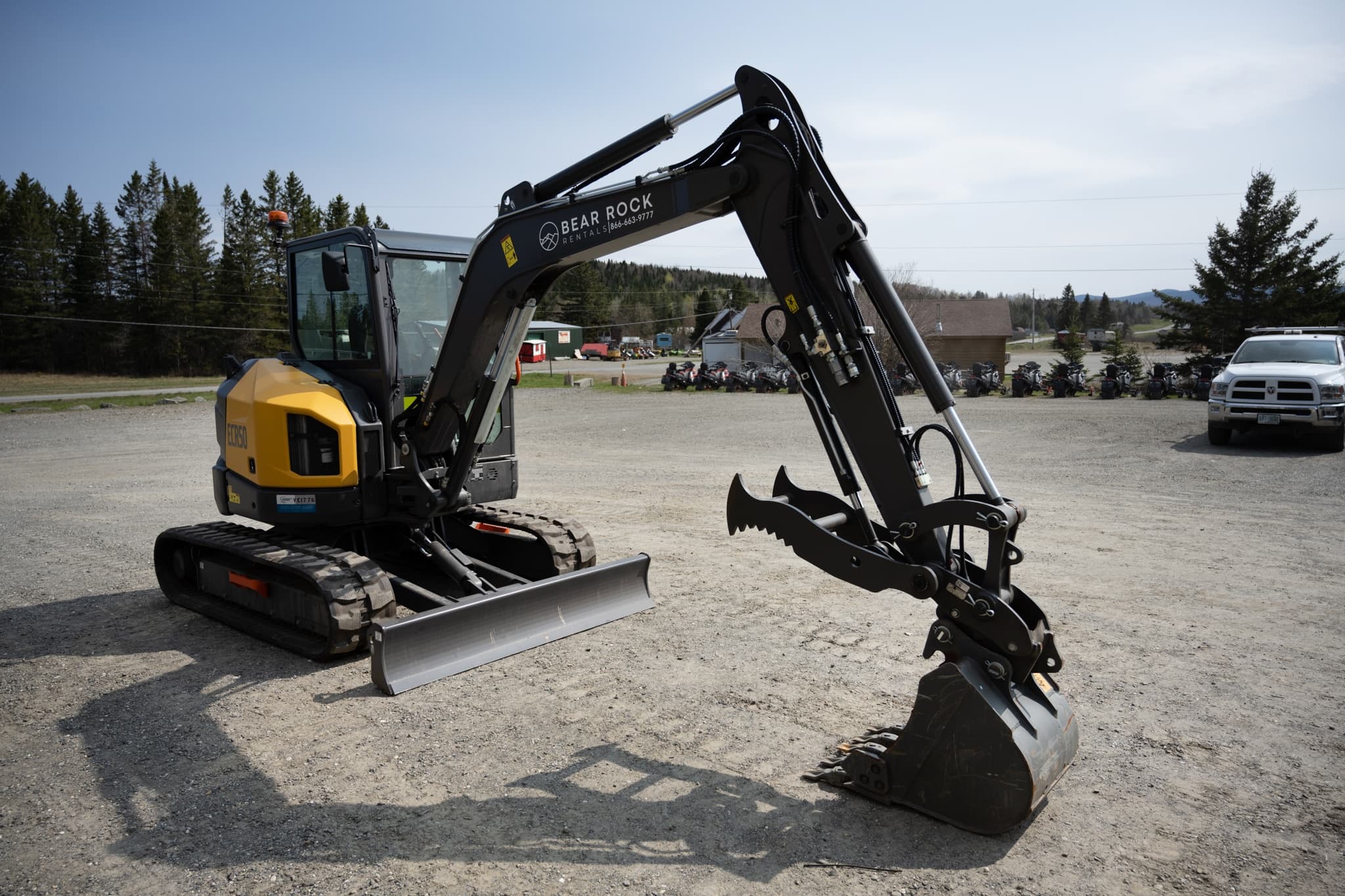 Explore Tight Job Sites with the 2022 Volvo ECR50F Compact Excavator Rental in Pittsburg, NH