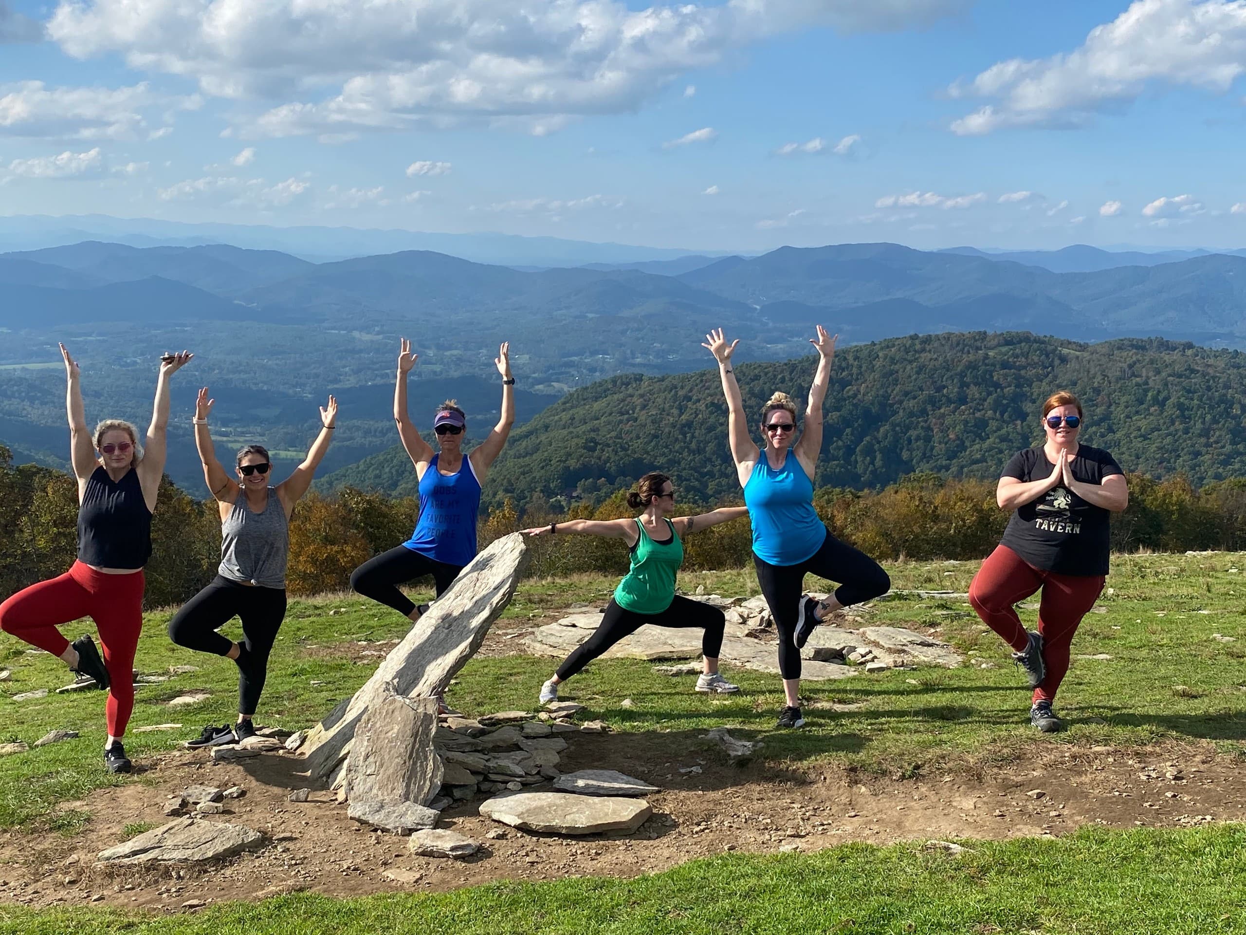 Blue Ridge to Skyline: Asheville Mountaintop Yoga + Rooftop Bar Tour photo 3